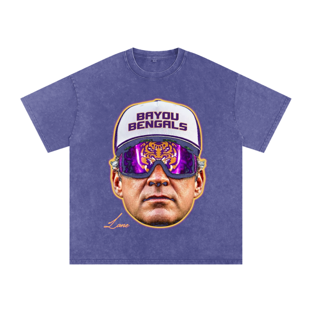 Vintage Wash Graphic Tee — "Bayou Bengals"