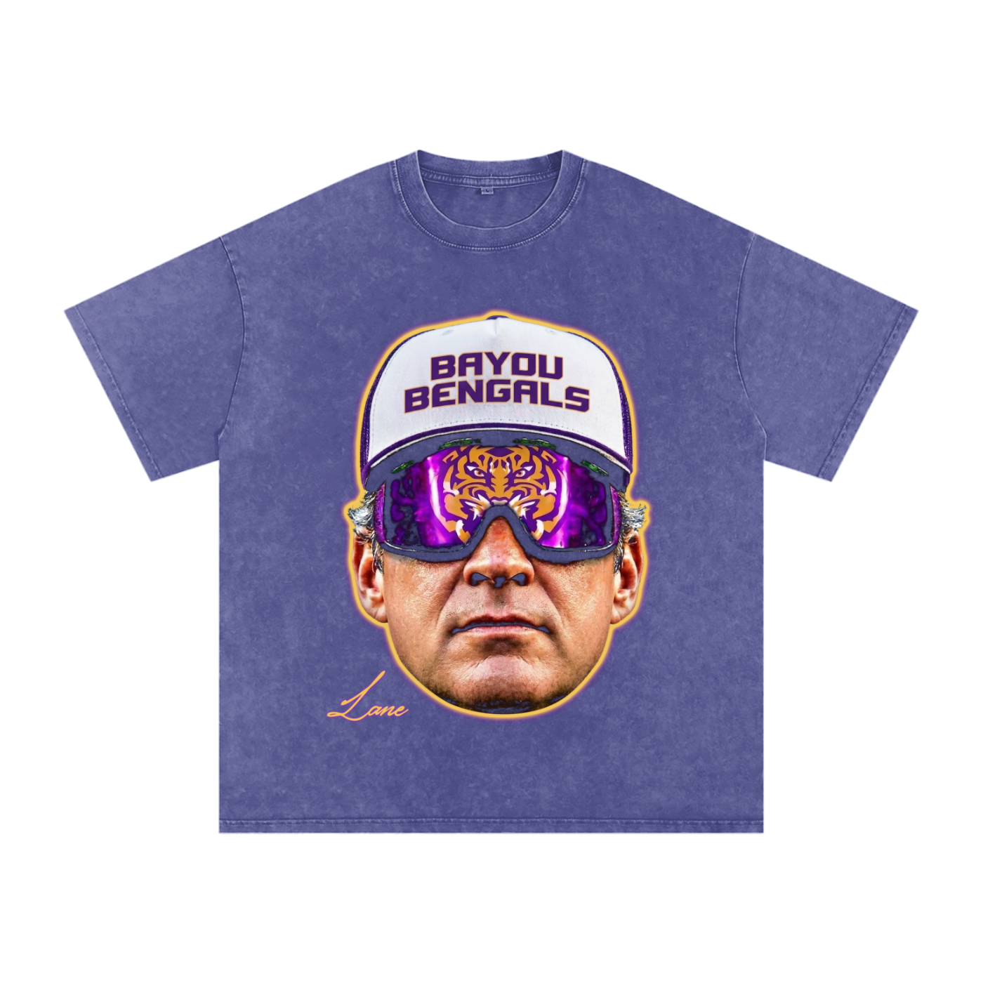 Vintage Wash Graphic Tee — "Bayou Bengals"
