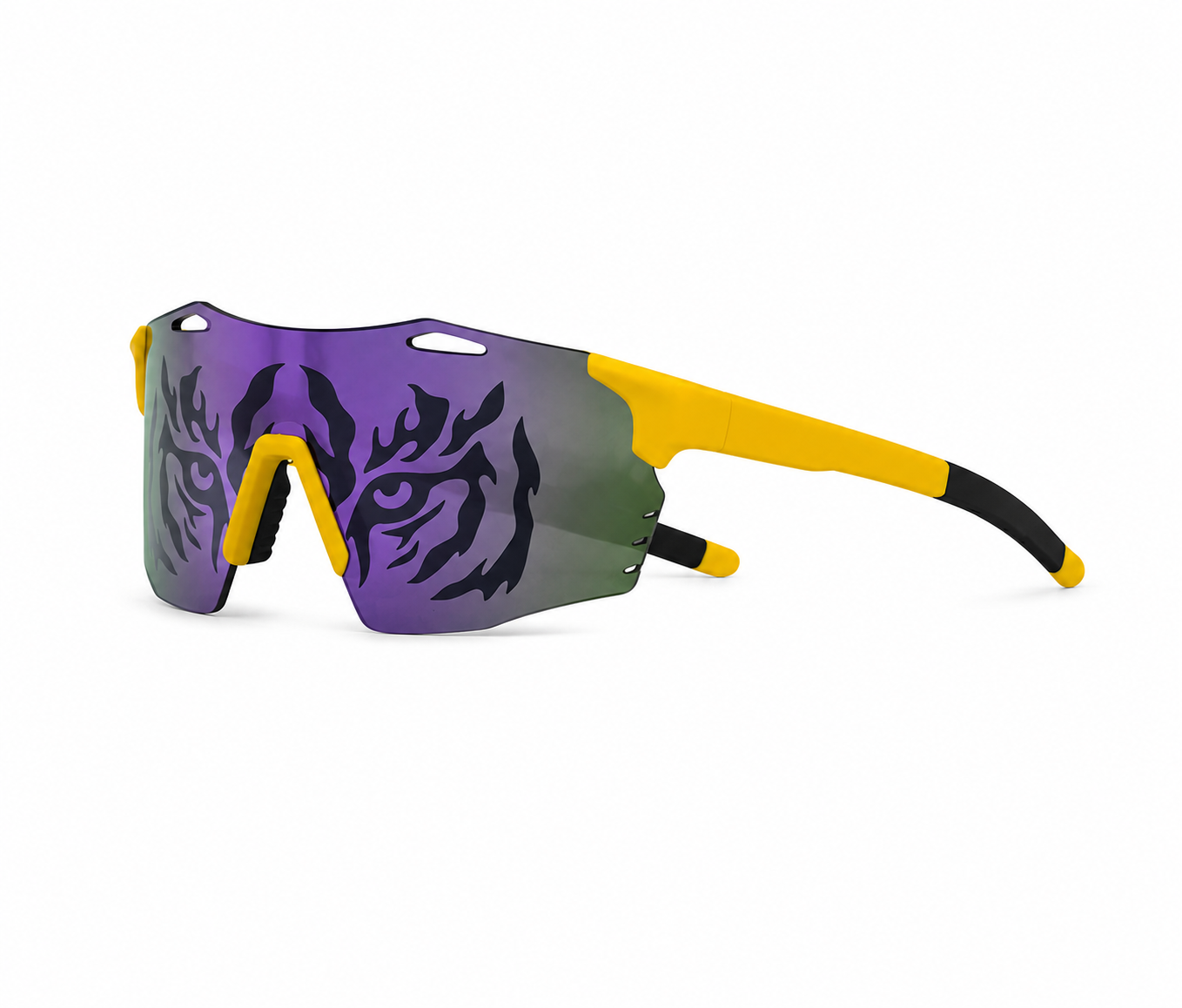 PURPLE & YELLOW Tiger Eye Sunglasses