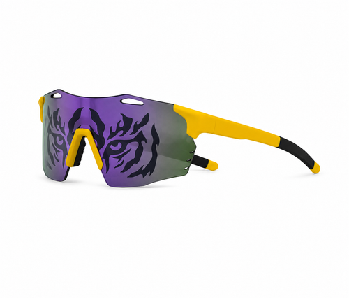 PURPLE & YELLOW Tiger Eye Sunglasses