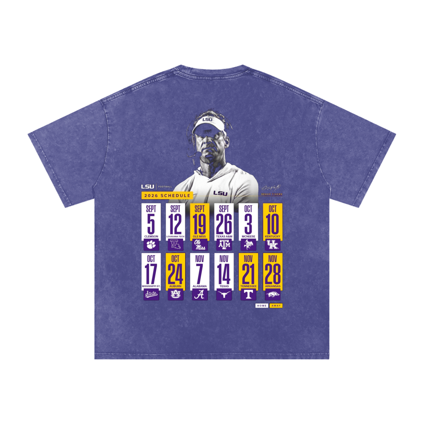 SEC Villain Vintage Graphic Tee | Oversized Purple & Gold Streetwear