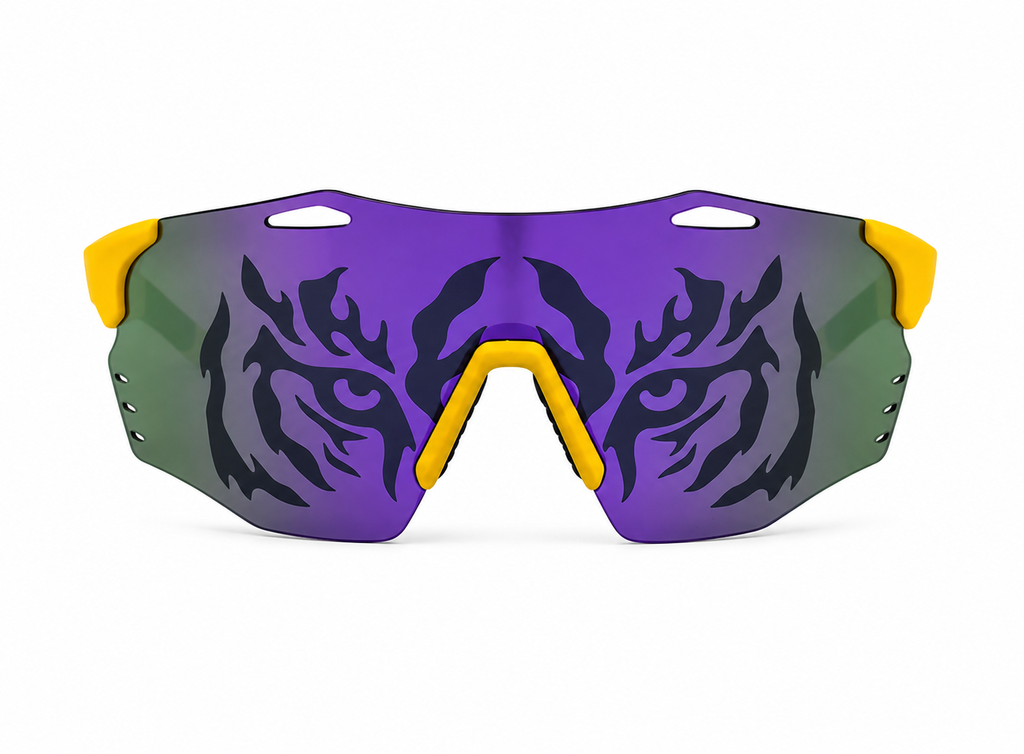 PURPLE & YELLOW Tiger Eye Sunglasses