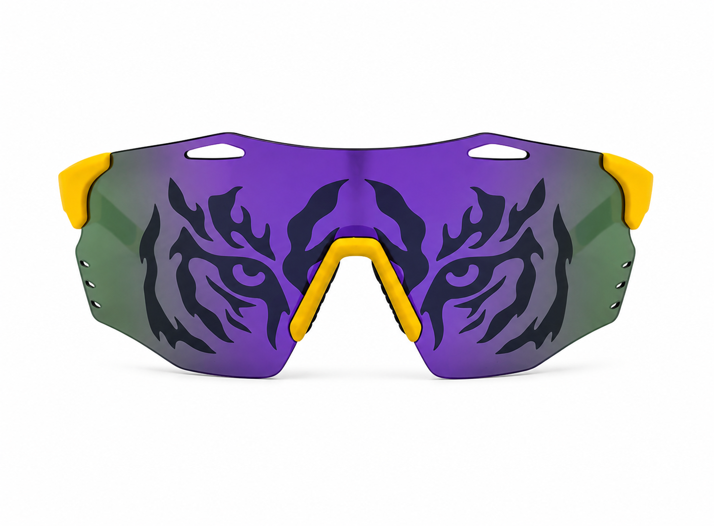 PURPLE & YELLOW Tiger Eye Sunglasses