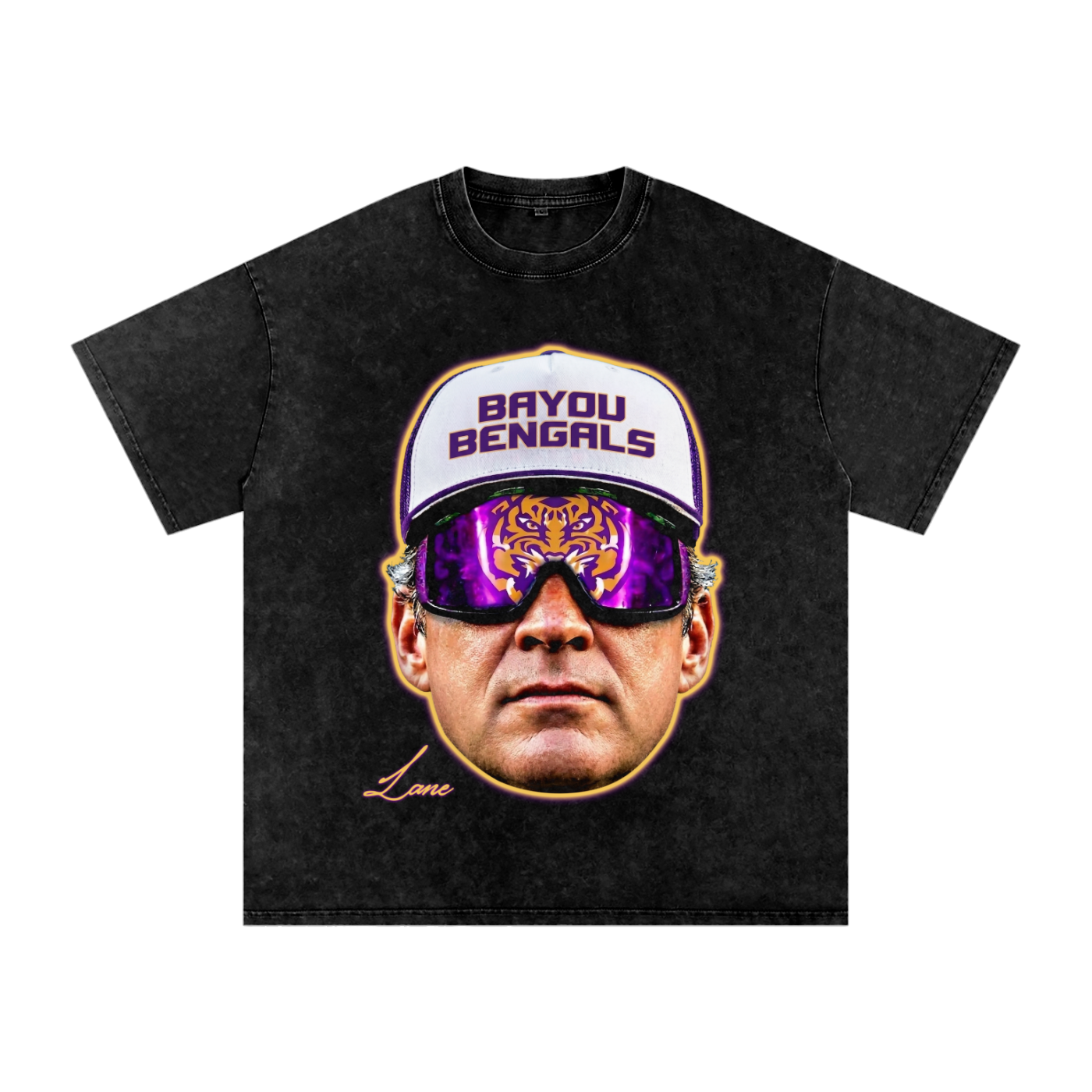 Vintage Wash Graphic Tee — "Bayou Bengals"