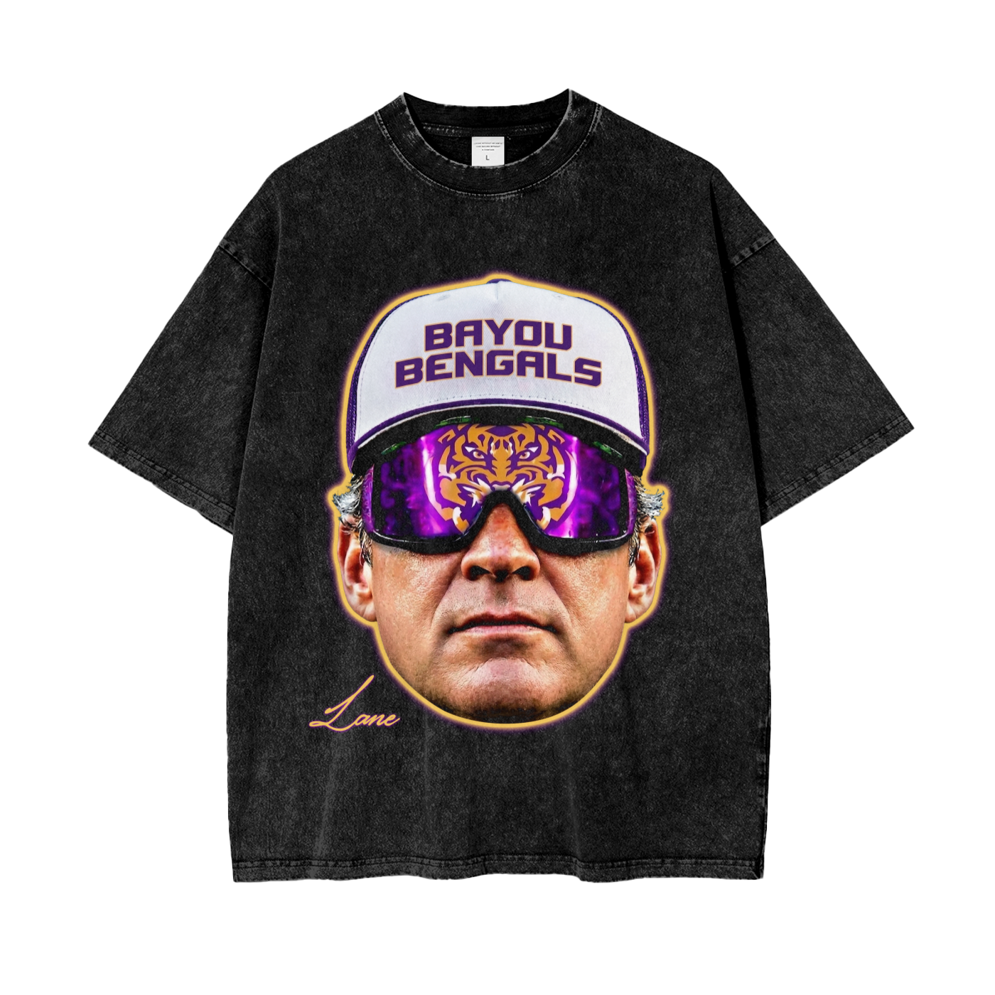 Vintage Wash Graphic Tee — "Bayou Bengals"