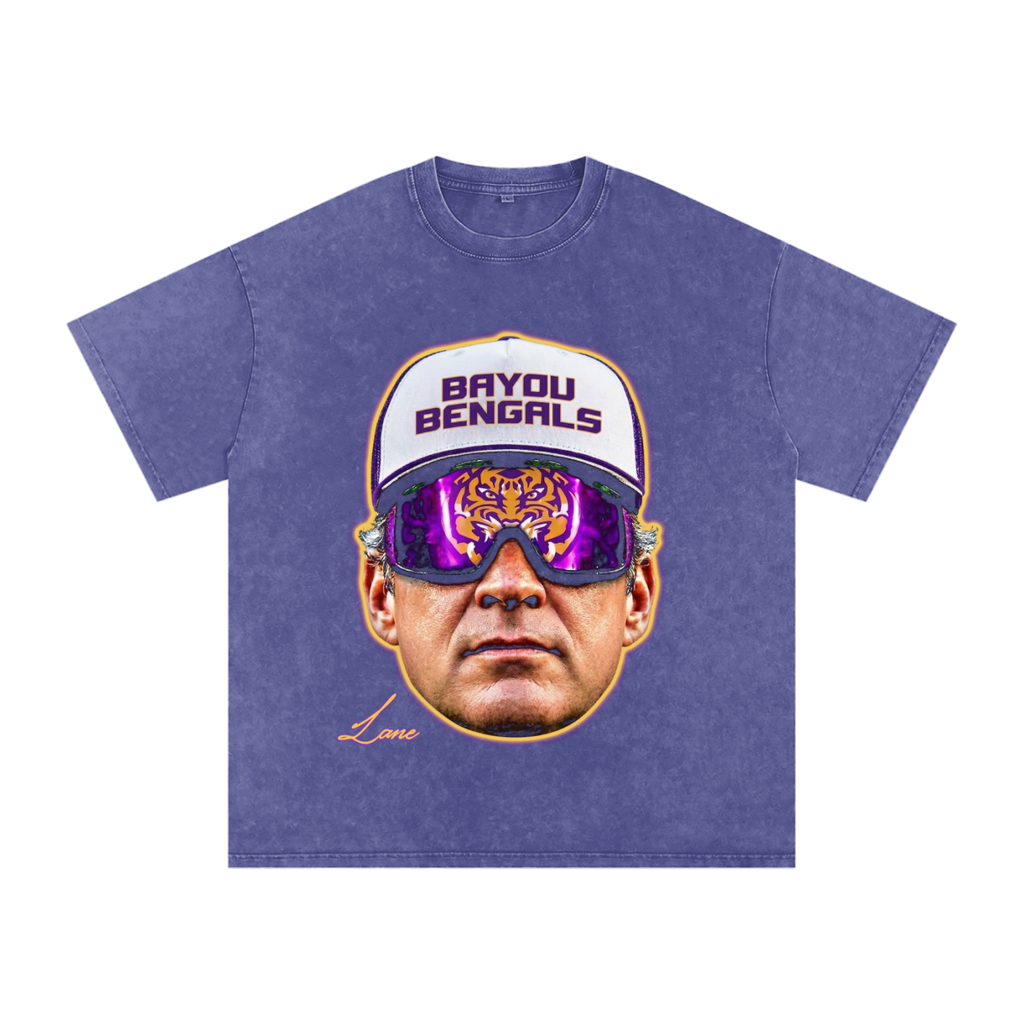 Vintage Wash Graphic Tee — "Bayou Bengals"