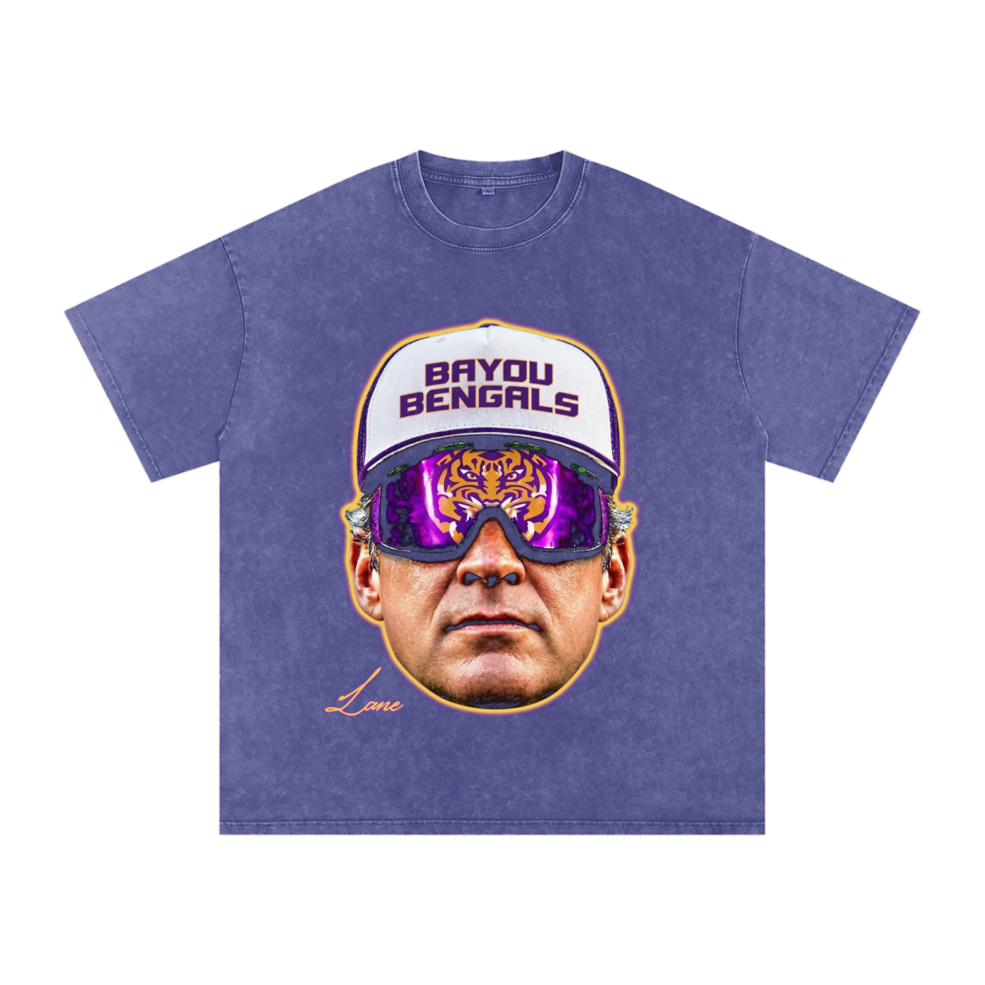 Vintage Wash Graphic Tee — "Bayou Bengals"