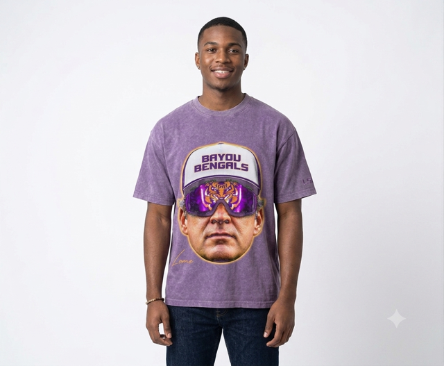 Vintage Wash Graphic Tee — "Bayou Bengals"