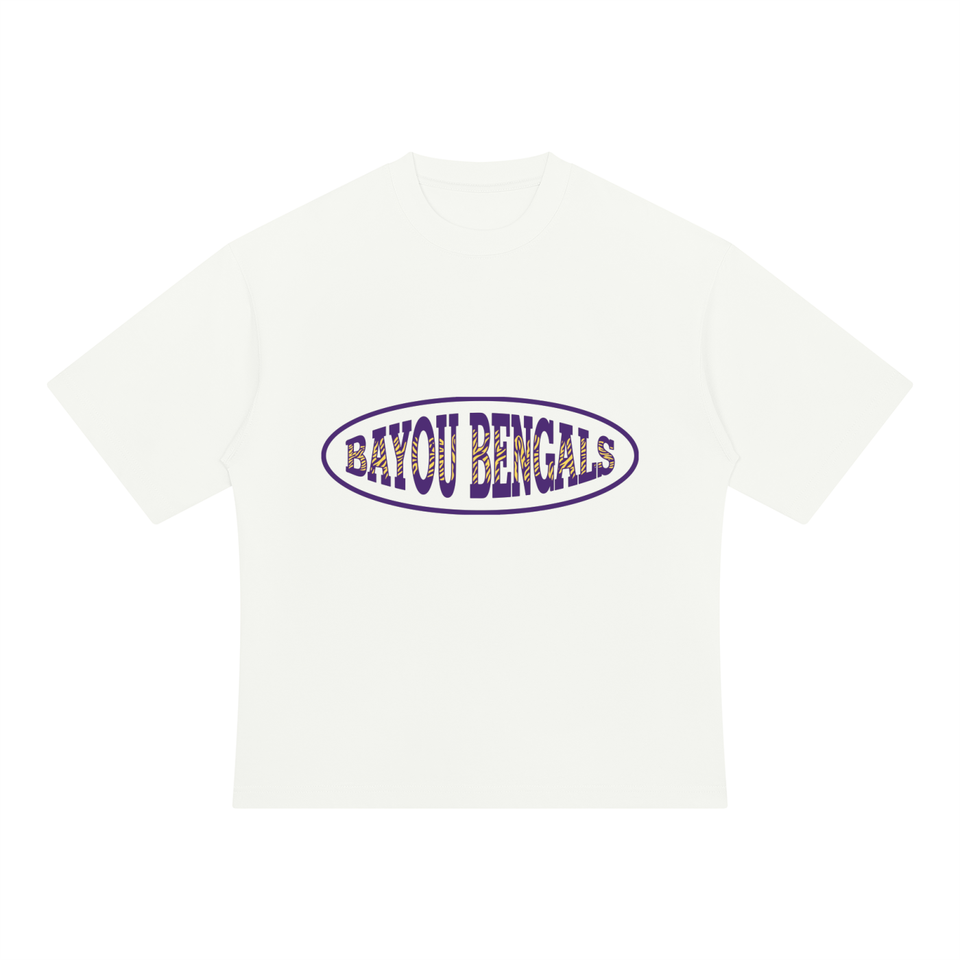 Bayou Bengals Oval Logo Oversized T-Shirt